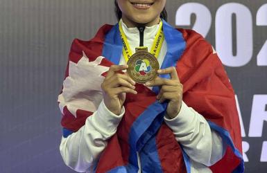 मलेसियाको क्वालालम्पुरमा एरिकालाई स्वर्ण पदक